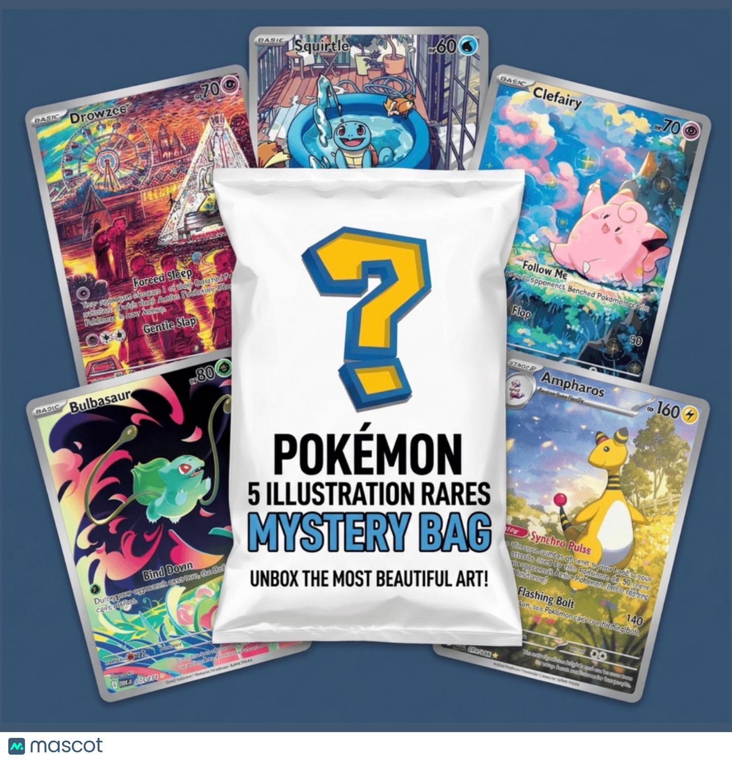 Pokemon 5 Illustration Rare Mystery Bag