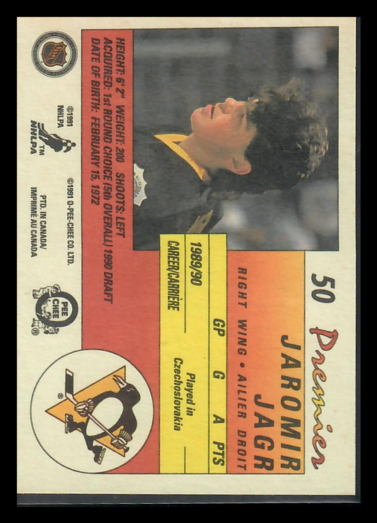 1991 O-Pee-Chee Premier Jaromir Jagr #50