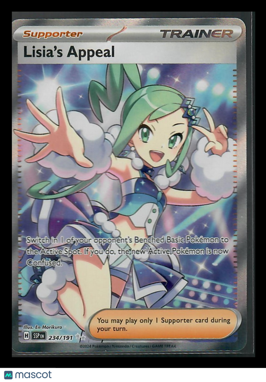 Surging Sparks Lisia's Appeal Holo Secret Rare FA #234/191