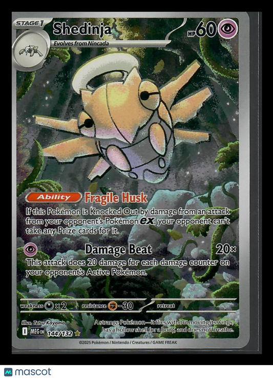 2025 Mega Evolution Shedinja Holo Secret Rare #144/132