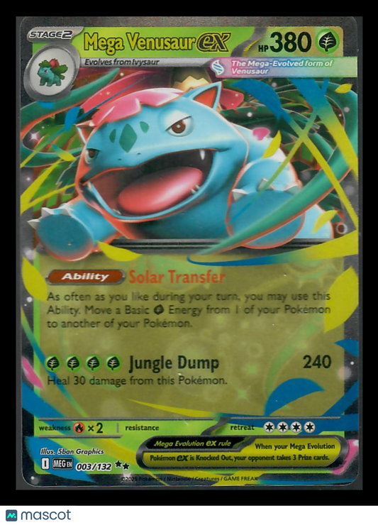 2025 Mega Evolution Mega Venusaur EX Holo Double Rare #3/132