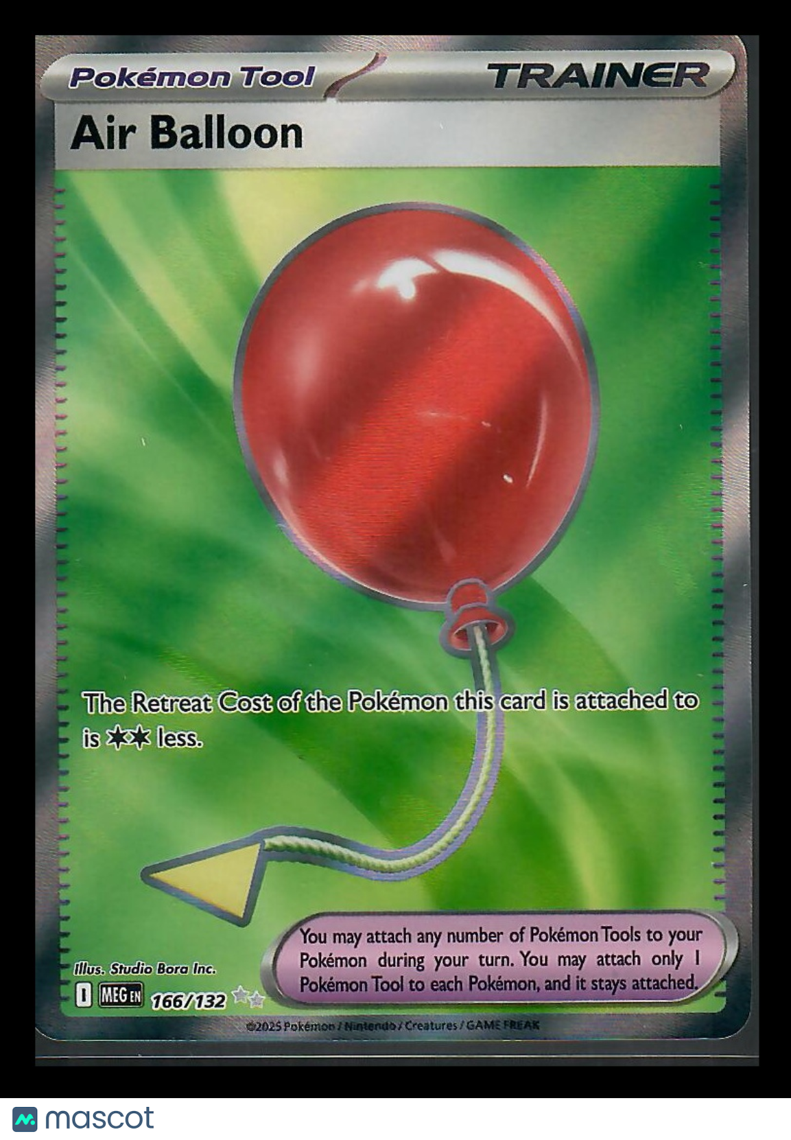 2025 Mega Evolution Air Balloon Holo Secret Rare UR #166/132