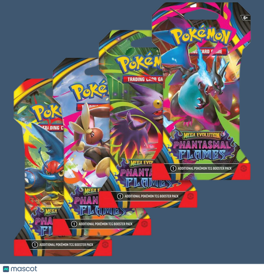 Phantasmal Flames Sleeved Booster Pack Art Bundle [Set of 4] - ME02: Phantasmal Flames (PFL)