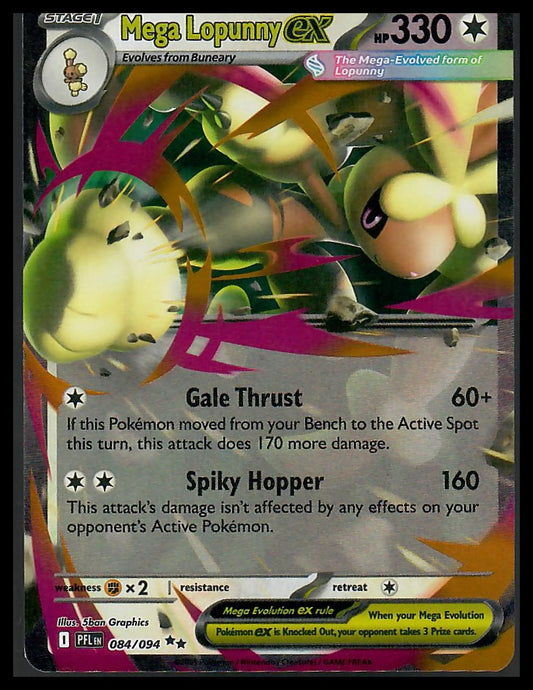 ME02: Phantasmal Flames #084/094 Mega Lopunny ex