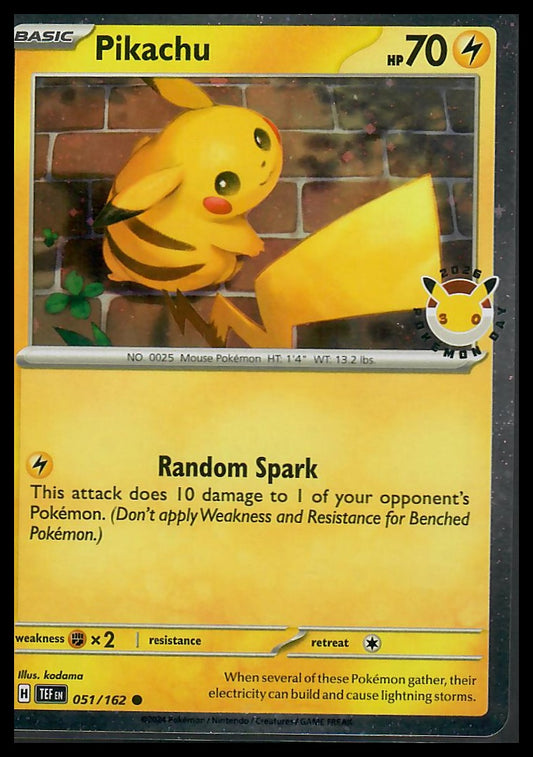 SV05: Temporal Forces #051/162 Pikachu