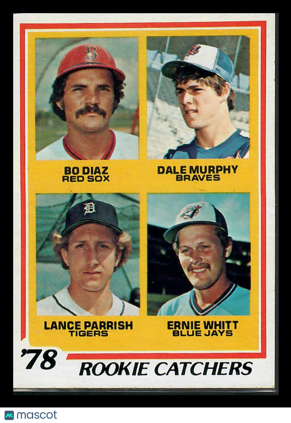 1988 Topps Dale Murphy Bo Diaz Lance Parrish Ernie Whitt #707