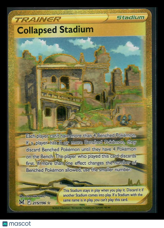 2022 Lost Origin Collapsed Stadium Holo Secret Rare HR UR #215/196