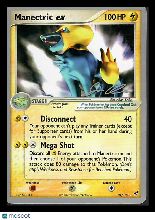 2005 EX Deoxys Manectric EX Holo Rare #101/107