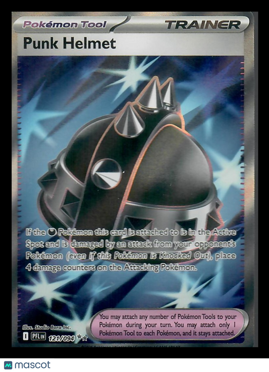 2025 Scarlet & Violet Phantasmal Flames Punk Helmet Holo Secret Rare UR #121/94