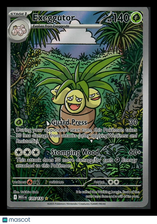 Mega Evolutions Exeggutor Holo Secret Rare #135/132