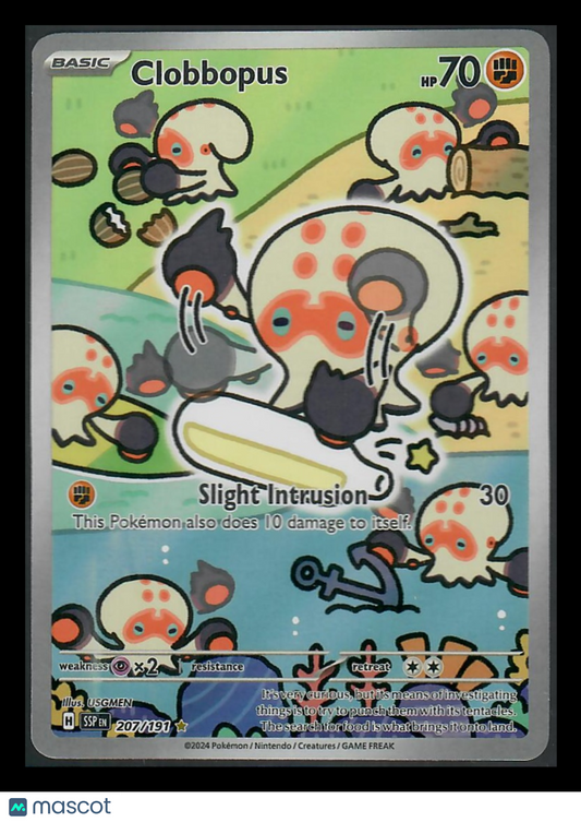 2024 Surging Sparks Clobbopus Holo Secret Rare #207/191
