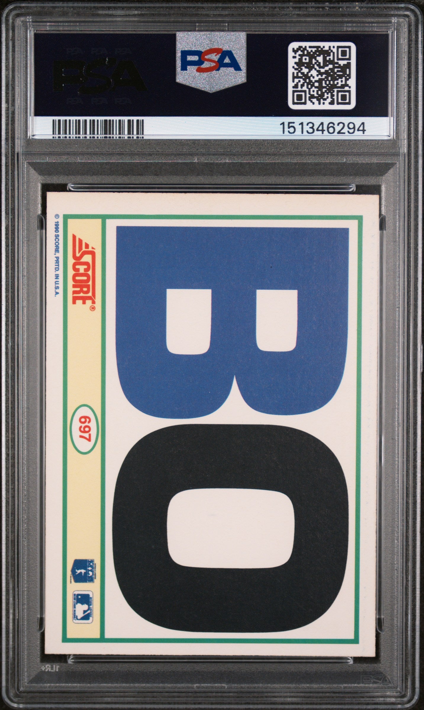 1990 Score Bo Jackson #697 PSA 9