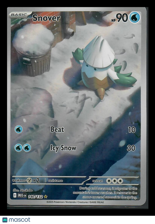 2025 Mega Evolution Snover Secret Rare #140/132