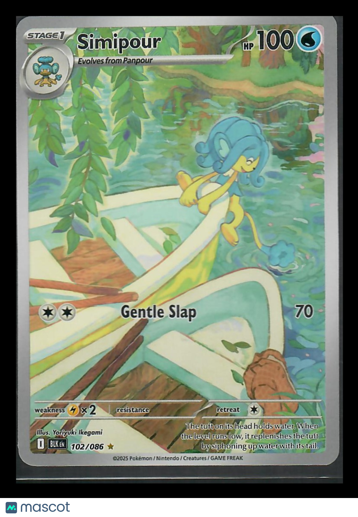 2025 Scarlet & Violet Black Bolt Simipour Holo Secret Rare #102/86