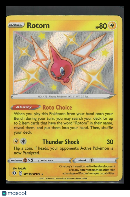 2021 Shining Fates Rotom Holo #SV038/SV122