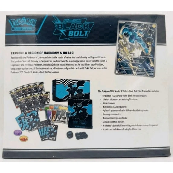 Pokemon TCG: Scarlet & Violet - Black Bolt Elite Trainer Box! (ETB)