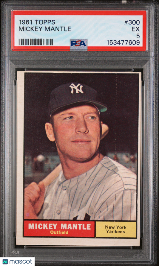 1961 Topps Mickey Mantle #300 PSA 5