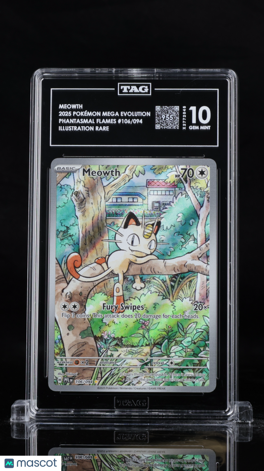 Pokémon Mega Evolution Meowth TAG 10 #106/094