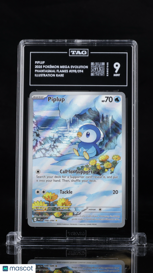 Pokémon Mega Evolution Piplup TAG 9 #098/094