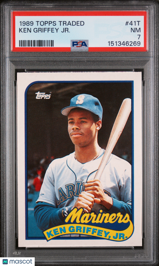 1989 Topps Traded Ken Griffey JR. #41T PSA 7