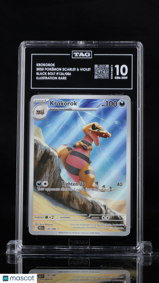 Pokémon Scarlet & Violet Krokorok TAG 10 #136/086