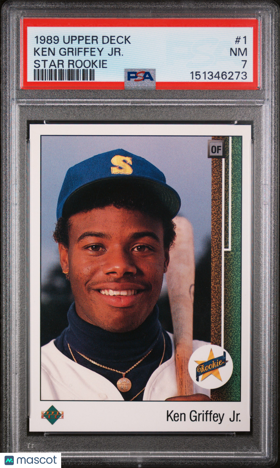 1989 Upper Deck Ken Griffey JR. #1 Star Rookie PSA 7