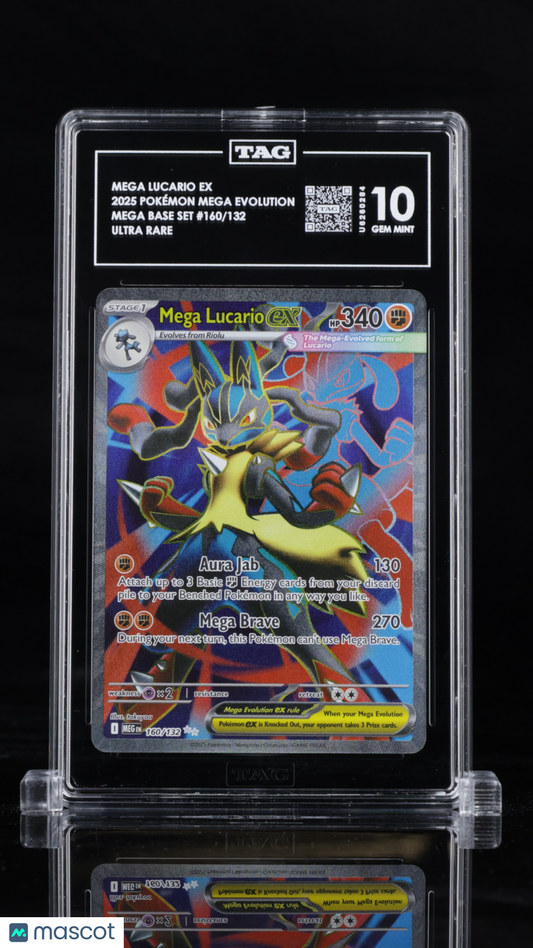 Pokémon Mega Evolution Mega Lucario ex TAG 10 #160/132